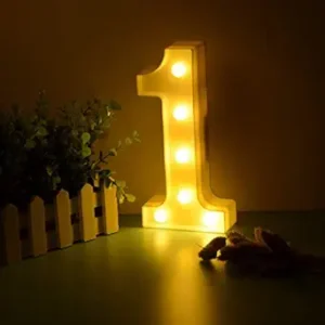 Number 1 Shape Led Light
