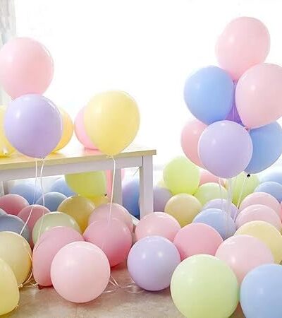 Pastel Color Balloons For Theme Party  Pack Of 50 Piece