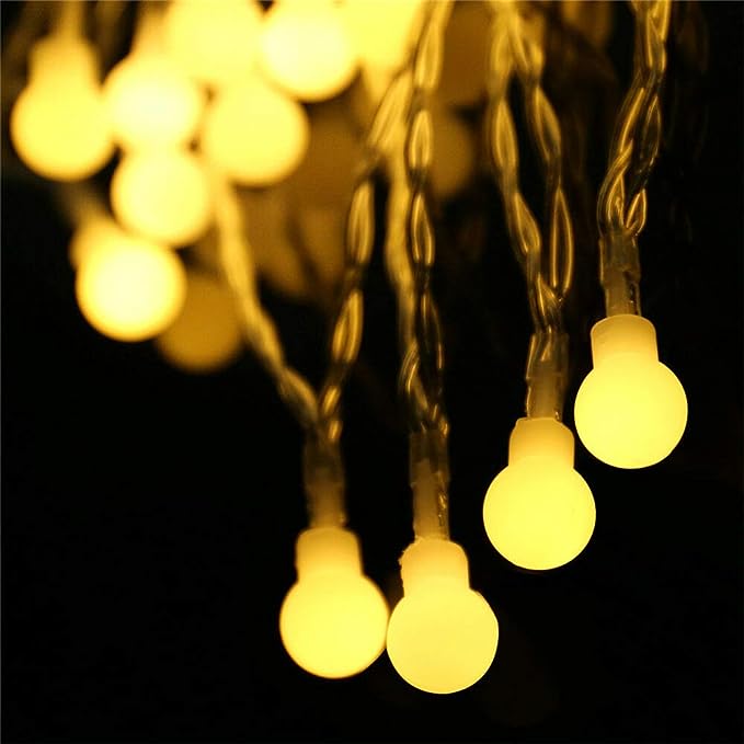 25 Bubble Ball String LED Fairy Lights for Home and Outdoor (4 m, Warm White) - Image 2