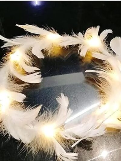 Tiyara Light Up Headbands LED Hairband Luminous Headdress with 3 Flashing Modes for Kids and Adults