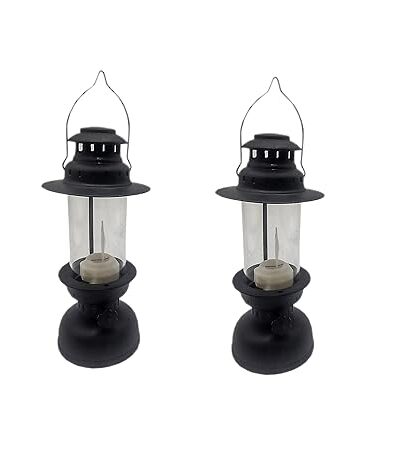 Small Mini Led Lanterns Candle (Cylindrical Shape Pack of 2)