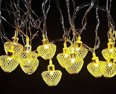 16 LED 4 Meter Gold Metal Balls Lights Balls Decoration Fairy String Lights Balls