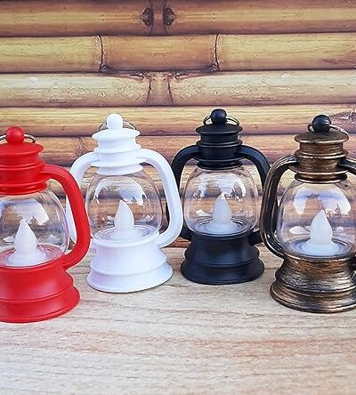 1 Pcs Battery Operated Smokeless LED Lantern Diya Candle