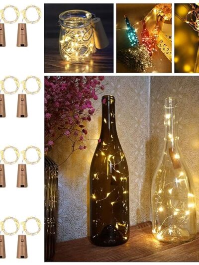 Bottle Lights for Decoration - 12 Pcs Cork Lights for Bedroom Decoration | Bottle LED Lights | Lights for Home Decoration