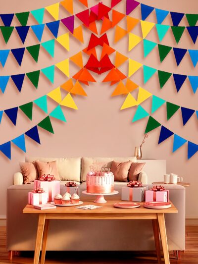 crape paper decoration for Backdrop decoration screen paper bunting mix colour SMALL SIZE