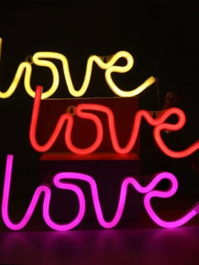 Love Neon Sign Light | Battery & USB Operated