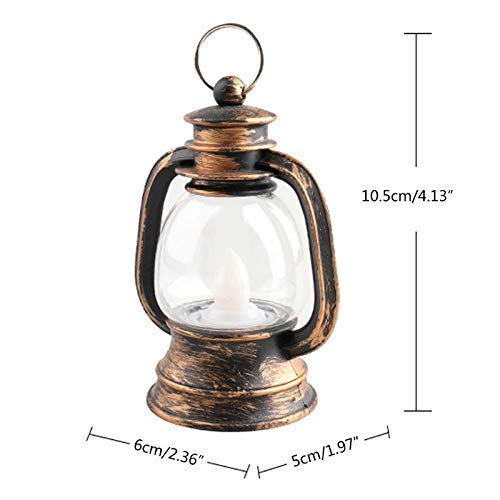 Vintage Retro Lamp Mini Hanging Lantern LED Light for Festive Decoration Pack of 24 - Image 3