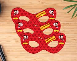 Mickey Mouse Theme party Paper Eye Mask 6PC