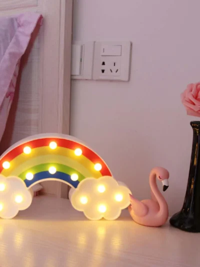 Rainbow Marquee Lights