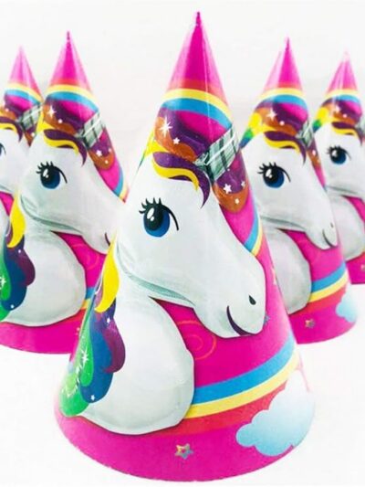 Unicorn Birthday Caps 10pc birthday baby hats, led party hat for birthday baby