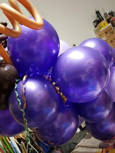 Giant Grape Cluster Theme Balloon Sculpture