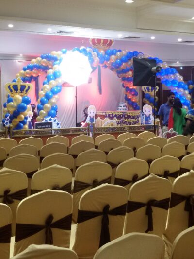 Royal Little Prince Birthday Stage & Banquet Hall Decoration